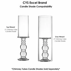 Bubble Glass Dual Use Pillar Taper Candle Holder, H-11.25" W-3.5" (Wholesale 8 PCS/Case) -Glass Vases Boutique de vente glass pillar taper candle holders gch205 shades 4
