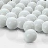 White Glass Gem Round Marbles Vase Filler, 1/2" (Wholesale 28 LBS/Case)