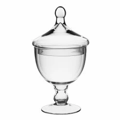 Glass Candy Buffet Apothecary Jar, H:9.5" D-4.75" (Wholesale 12 PCS/Case) -Glass Vases Boutique de vente glass apothecary jar candy buffet container gaj111 1