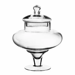 Glass Candy Buffet Apothecary Jar, H-10" D-3.5" (Wholesale 6 PCS/Case) -Glass Vases Boutique de vente glass apothecary jar candy buffet container gaj108 10 2