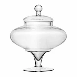 Glass Candy Buffet Apothecary Jar, H-13" D-5" (Wholesale 2 PCS/Case)