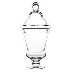 Glass Candy Buffet Apothecary Jar, H-17" D-6.5" (Wholesale 4 PCS/Case) -Glass Vases Boutique de vente glass apothecary jar candy buffet container gaj123 1