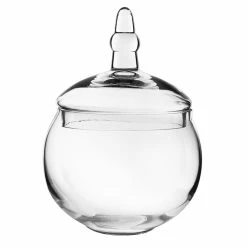 Glass Candy Buffet Apothecary Jar, H-10" D-5" (Wholesale 8 PCS/Case) -Glass Vases Boutique de vente glass apothecary jar candy buffet container gaj134 1
