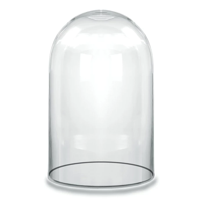 Glass Cloche Display Dome, H-15" D-9.75" (Wholesale 2 PCS/Case) 1 Glass Cloche Display Dome, H-15" D-9.75" (Wholesale 2 PCS/Case)