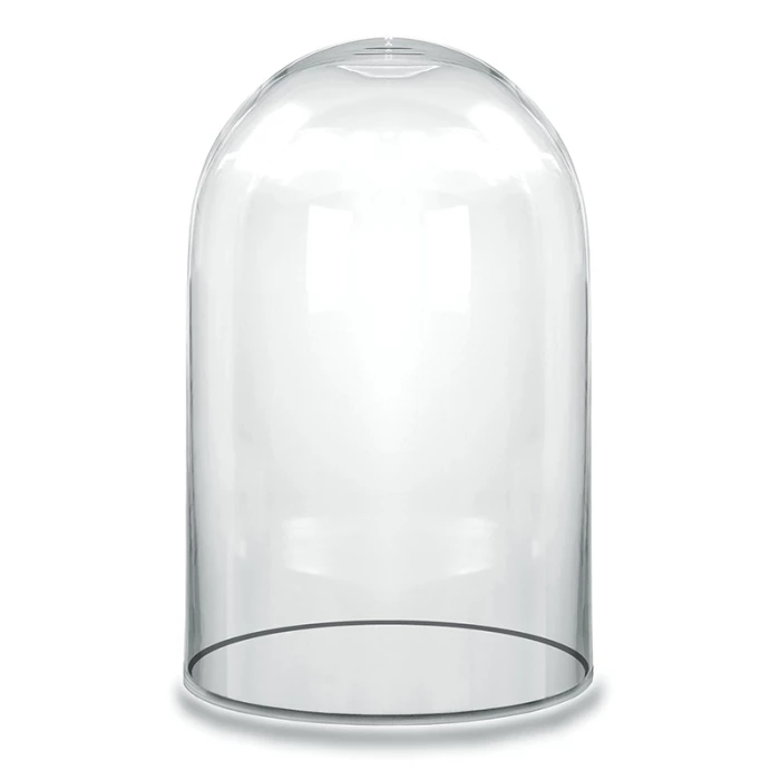 Glass Cloche Display Dome, H-14" D-8" (Wholesale 4 PCS/Case) 1 Glass Cloche Display Dome, H-14" D-8" (Wholesale 4 PCS/Case)