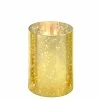 Glass Hurricane Candle Holder Shade Gold Flecked Chimney Tube, H-6" D-4" (Wholesale 24 PCS/Case)