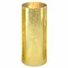 Glass Hurricane Candle Holder Shade Gold Flecked Chimney Tube, H-10" D-4" (Wholesale 24 PCS/Case)