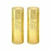 Glass Hurricane Candle Holder Shade Gold Flecked Chimney Tube, H-10" D-3" (Wholesale 24 PCS/Case)