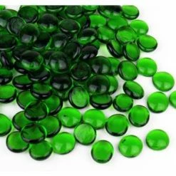 CYS Excel Glass Flat Gemstone Vase Fillers, Pack Of 10 LBS Approx. 800~1000 Pieces, 10 Colors Available Pack Of 1