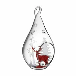 Glass Hanging Teardrop Plant Terrarium Candle Holder, H-5.5" W-2.75" (Wholesale 48 PCS/Case) -Glass Vases Boutique de vente hanging christmas ornament 600