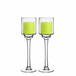 Glass Long Stem Candle Holder, H-14" D-4" (Wholesale 6 PCS/Case) 9 Glass Long Stem Candle Holder, H-14" D-4" (Wholesale 6 PCS/Case) -Glass Vases Boutique de vente hurricanes glass candle holders gfc121 14 new