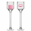 Glass Long Stem Candle Holder, H-16" D-4" (Wholesale 6 PCS/Case)