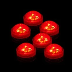 Red Submersible Long-Lasting Floral LED Lights -Glass Vases Boutique de vente led submersible light lsuc03cr