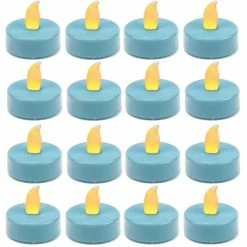 480 Pcs Flameless Blue 1.5 Inch LED Tealight Candles