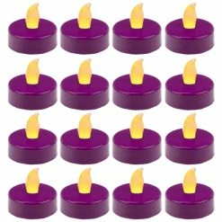 480 Pcs Flameless Fuchsia 1.5 Inch LED Tealight Candles