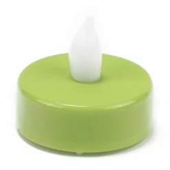 480 Pcs Flameless Green 1.5 Inch LED Tealight Candles -Glass Vases Boutique de vente led tealight candle holders lte01wam green 2