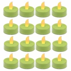 480 Pcs Flameless Green 1.5 Inch LED Tealight Candles