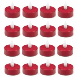 480 Pcs Flameless Red 1.5 Inch LED Tealight Candles -Glass Vases Boutique de vente led tealight candle holders lte01wam red 1