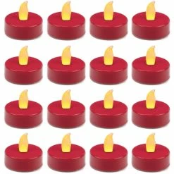 480 Pcs Flameless Red 1.5 Inch LED Tealight Candles