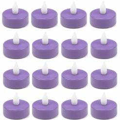 480 Pcs Flameless Violet 1.5 Inch LED Tealight Candles -Glass Vases Boutique de vente led tealight candle holders lte01wam violet2