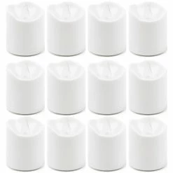 180 Pcs White LED Flameless Votive Pillar Candle Party Lights, Height -1.5" Width - 1.5" -Glass Vases Boutique de vente led votive candle holders lvoc01wam 2