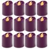 180 Pcs Fuchsia LED Flameless Votive Pillar Candle Party Lights, Height -1.5" Width - 1.5"