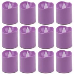 180 Pcs Violet LED Flameless Votive Pillar Candle Party Lights, Height -1.5" Width -1.5" -Glass Vases Boutique de vente led votive candle holders lvoc01wam v 3