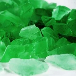 Frosted Green Crushed Sea Glass Vase Filler, 1.5 Cups/LB (Wholesale 24 LBS/Case)