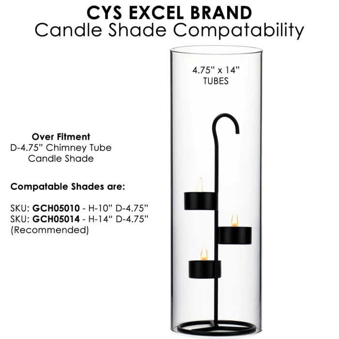 Metal Tea Light Candle Holder Stand H-11.75" D-4.25", Black (Wholesale 12 PCS/Case) 4 Metal Tea Light Candle Holder Stand H-11.75" D-4.25", Black (Wholesale 12 PCS/Case) – Image 4