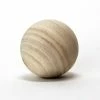 Natural Round Unfinished Wood Ball, D-3.5" (Wholesale 18 PCS/Case)