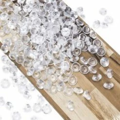 Clear Acrylic Diamonds Vase Filler, 0.75" (Wholesale 24 LBS/Case)