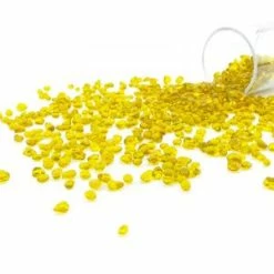 28 Lbs Aquarium Glass Tumbled Yellow Gravels For Fish Tank Vase Fillers And Landscaping