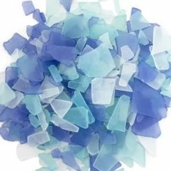 CYS Excel 9 Lbs Flat Sea Glass Frosted Mix Vase Fillers Pack Of 1