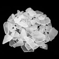 Frosted Clear Flat Sea Glass Vase Filler, 1.5 Cups/LB (Wholesale 20 LBS/Case)
