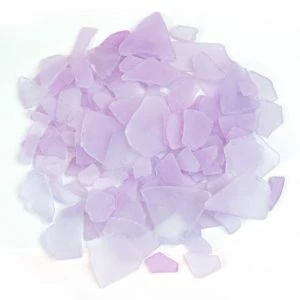 Frosted Light Violet Flat Sea Glass Vase Filler, 1.5 Cups/LB (Wholesale 20 LBS/Case) 1 Frosted Light Violet Flat Sea Glass Vase Filler, 1.5 Cups/LB (Wholesale 20 LBS/Case)