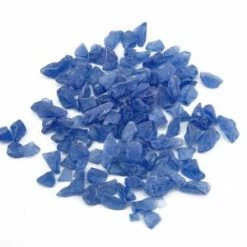 Frosted Blue Crushed Sea Glass Vase Filler, 1.5 Cups/LB (Wholesale 28 LBS/Case)