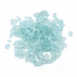 Frosted Light Blue Crushed Sea Glass Vase Filler, 1.5 Cups/LB (Wholesale 28 LBS/Case)