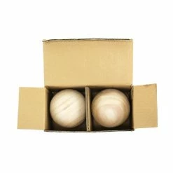 Natural Round Unfinished Wood Ball, D-3.5" (Wholesale 18 PCS/Case) -Glass Vases Boutique de vente vfwbp035