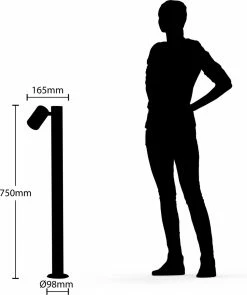 Lindby - Lampe D'extérieur - 1lumière - Acier Inoxydable, Verre - H: 75 Cm - GU10 - Acier Inoxydable -Glass Vases Boutique de vente 1005x1200 1