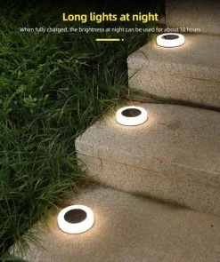 SANS MARQUE Lampe D'extérieur Solar Avec Détecteur De Mouvement à Énergie Solaire - Garden Lights - Spots à Enterrer Pour éclairage De Jardin à LED