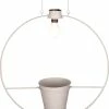 Luca Lighting Dimitri Lampe Solaire Avec Pot De Fleurs - H62 X Ø50 Cm - Gris Clair