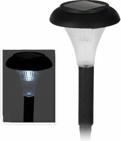 Oneiro's Luxe Set De 7 Lampes Solaires (28cm) - Eclairage Jardin - Cordon Lumineux Pour Extérieur - Noir - Spot à Pointes - énergie Solaire - LED - été - éclairage Jardin - Lampe Solaire