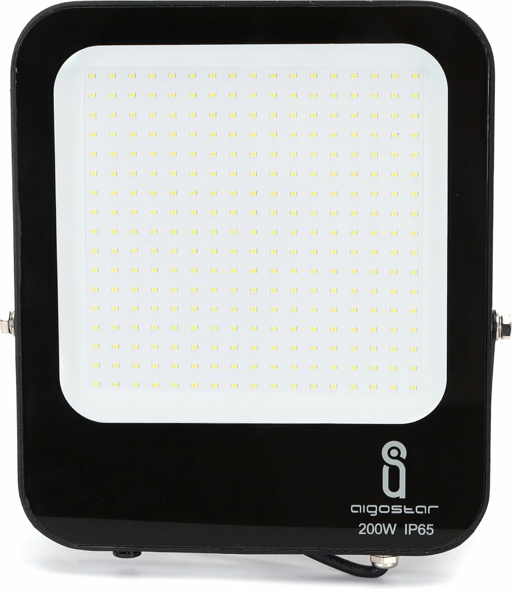 Aigostar Lampe D'extérieur Noire | LED 200W=1800W Projecteur | Blanc Lumière Du Jour 6500K - Angle De Faisceau 120° | étanche IP65 3 Aigostar Lampe D'extérieur Noire | LED 200W=1800W Projecteur | Blanc Lumière Du Jour 6500K - Angle De Faisceau 120° | étanche IP65 – Image 3