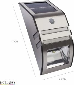 LED Lovers Lampe D'extérieur Solaire LED Sans Fil Avec Détecteur De Mouvement - Acier Inoxydable -Glass Vases Boutique de vente 1043x1200