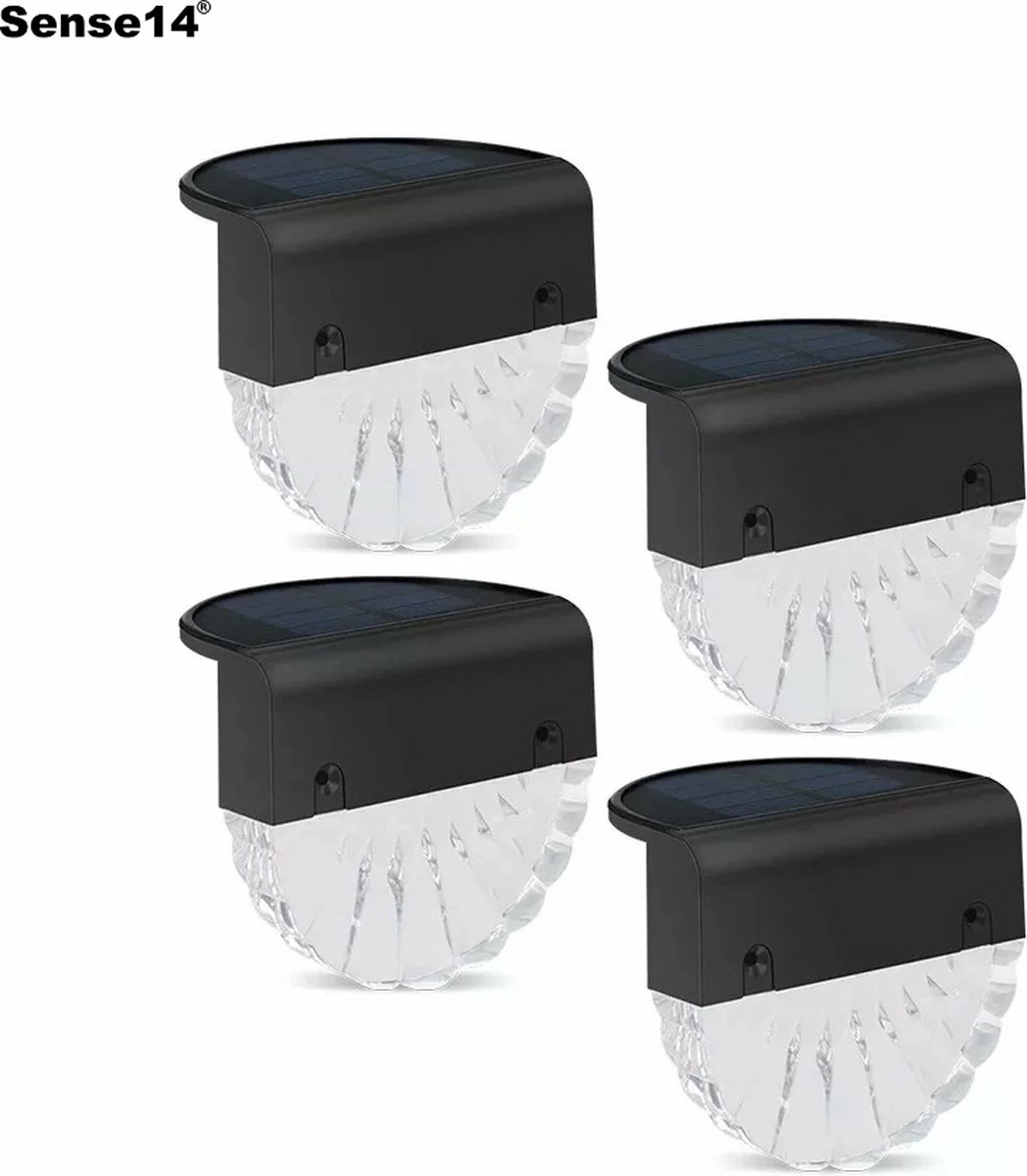Sense14 - Lampe D'extérieur Day Night Sensor - 4 Pièces - Lumière Chaude - Balcon, Mur Ou Rampe - Eclairage De Jardin - Lampe De Jardin Couleur RVB - Énergie Solaire - Lampe D'extérieur Avec Capteur Crépusculaire 8 Sense14 - Lampe D'extérieur Day Night Sensor - 4 Pièces - Lumière Chaude - Balcon, Mur Ou Rampe - Eclairage De Jardin - Lampe De Jardin Couleur RVB - Énergie Solaire - Lampe D'extérieur Avec Capteur Crépusculaire – Image 8