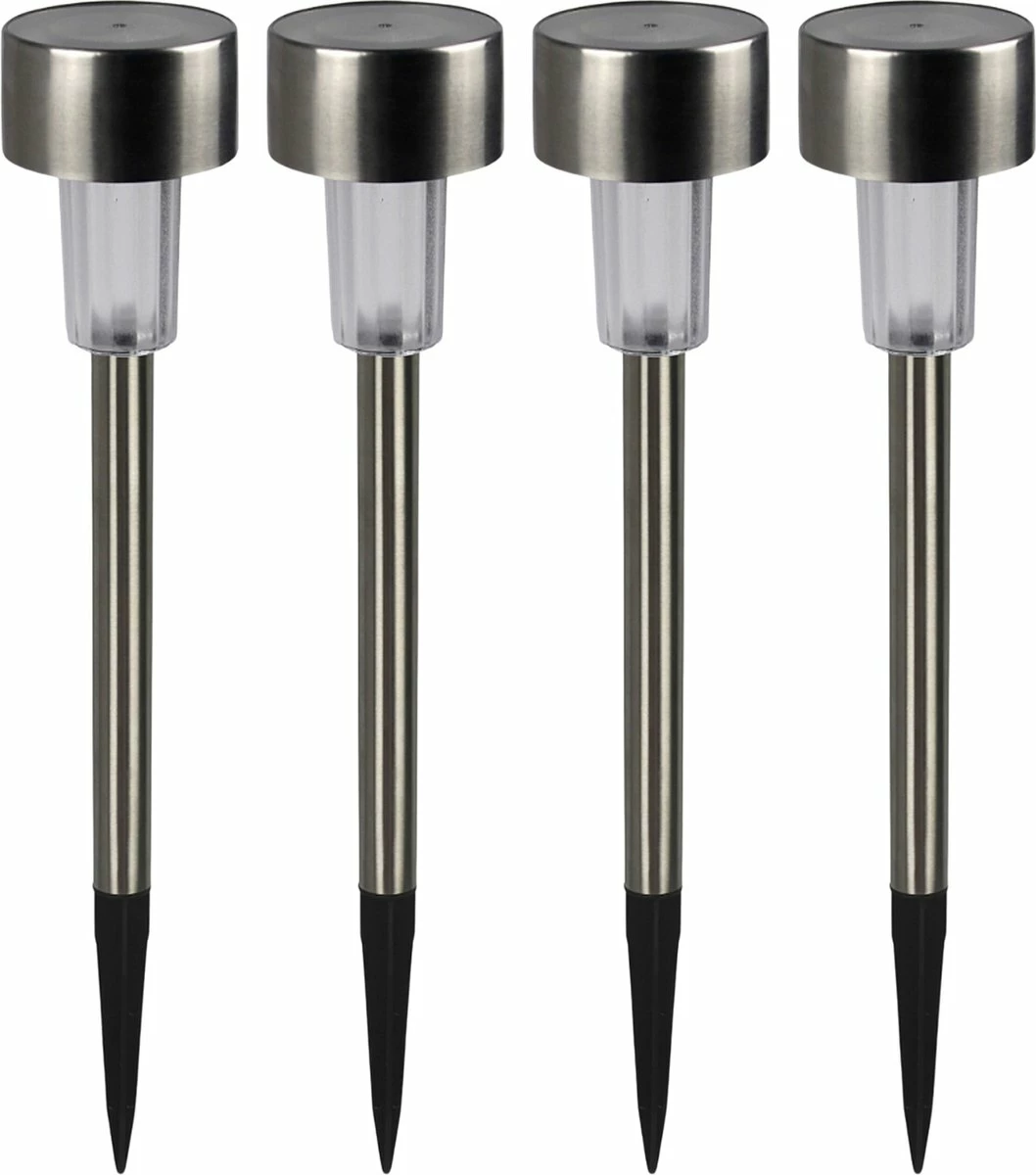 Proventa Lampe à Piqûre Solar Rainbow - Multicolore - Sans Fil à L'énergie Solaire - Marche/arrêt Automatique - Acier Inoxydable - 4PACK 1 Proventa Lampe à Piqûre Solar Rainbow - Multicolore - Sans Fil à L'énergie Solaire - Marche/arrêt Automatique - Acier Inoxydable - 4PACK