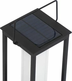 QAZQA Denlu - Lampe De Table Moderne à LED à Intensité Variable Avec Gradateur Et Solar | Energie Solaire - L 14,3 Cm - Zwart - Éclairage Extérieur -Glass Vases Boutique de vente 1073x1200