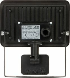 Adviti Lampe D'extérieur Avec Détecteur De Mouvement FARO S - Eclairage De Jardin IP44 - Applique D'extérieur 2400 Lumen - Éclairage Extérieur 4000K - Projecteur Zwart -Glass Vases Boutique de vente 1078x1200 1