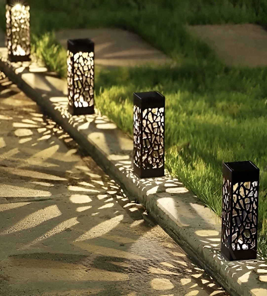 FDShop Eclairage De Jardin - 12 Pièces - énergie Solaire - Lanterne Solaire LED Blanche - éclairage De Chemin - Lampe De Jardin 7 FDShop Eclairage De Jardin - 12 Pièces - énergie Solaire - Lanterne Solaire LED Blanche - éclairage De Chemin - Lampe De Jardin – Image 7