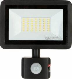 Adviti Lampe D'extérieur Avec Détecteur De Mouvement FARO S - Eclairage De Jardin IP44 - Applique D'extérieur 2400 Lumen - Éclairage Extérieur 4000K - Projecteur Zwart -Glass Vases Boutique de vente 1105x1200